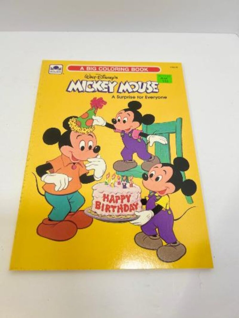 1978 Golden Walt Disney's Mickey Mouse A Surprise For Everyone Big Coloring Book